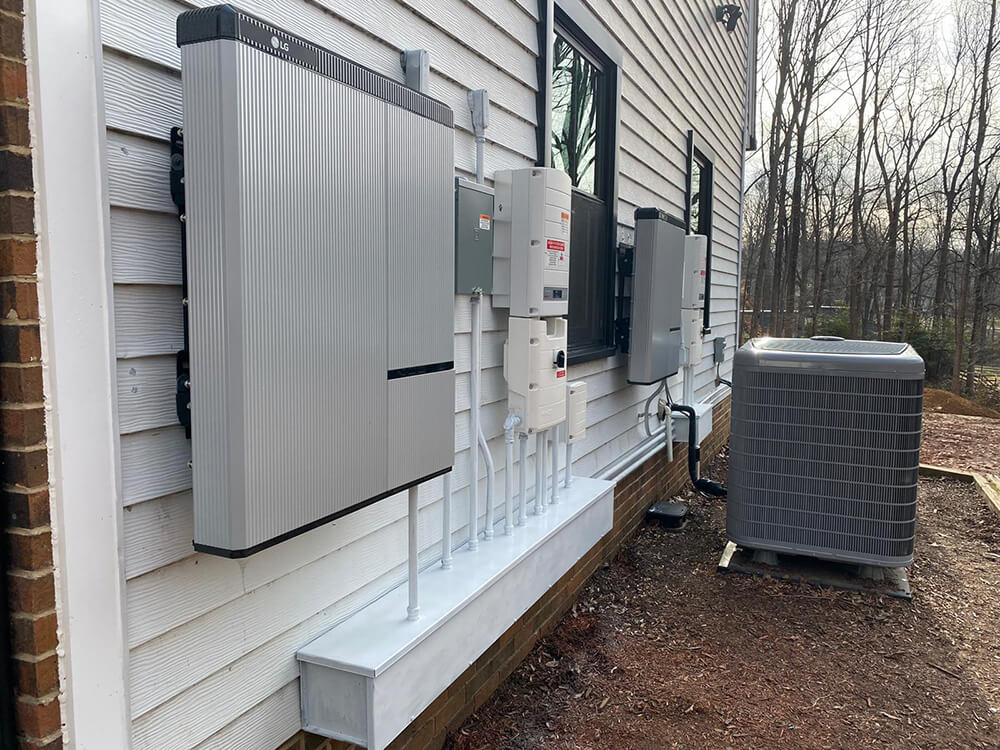 A double battery backup system installed in Great Falls, Virginia
