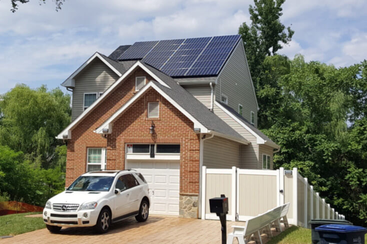 A beautiful family home in Washington DC fitted with our solar PV system