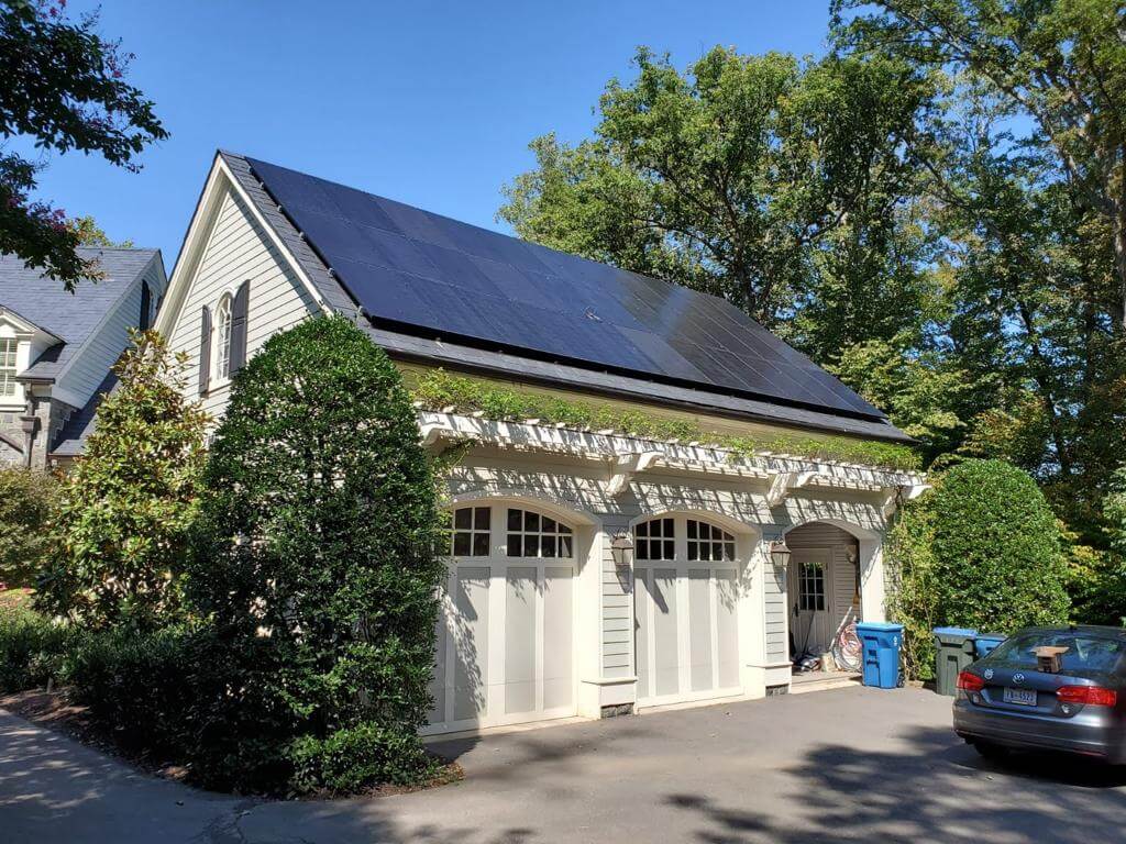 A flawless installation on garage in McLean, VA